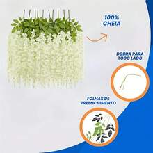 Set Of 6 And 12 Bouquets Of Peony And Wisteria, Suitable For Garden Wedding Party Decoration. - Rosa - View 6