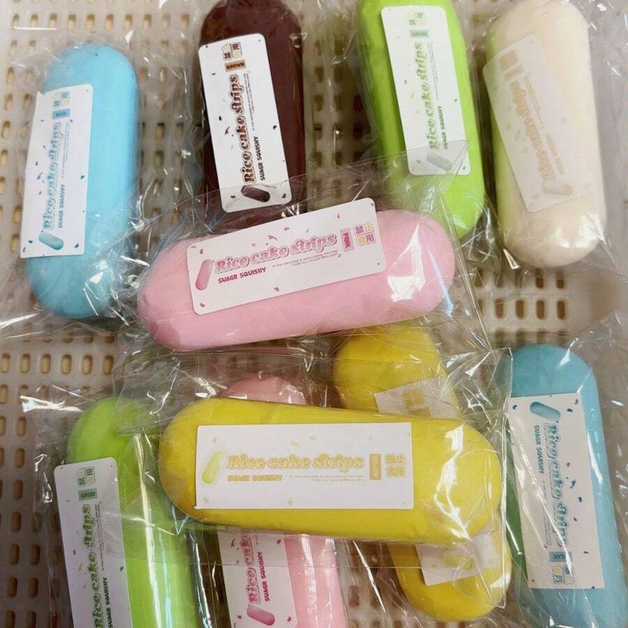 新款柔软慢回弹捏捏乐拇指麻糬玩具，节日、生日、情人节减压礼物推荐 - 彩色 - 查看 1