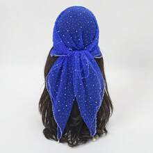 1条春季畅销新款75厘米方形丝巾，百搭时尚头巾，装饰丝巾，时尚百搭 - 彩色 - 查看 17