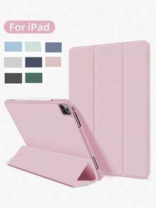 Watermelon Pink Protective Case With Pencil Slot, Tri-Fold Stand, Auto Wake/Sleep Function For IPad (A16) 11th Gen 11-Inch (2025) And IPad 10th Gen 10.9-Inch (2022)