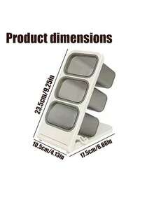 2件套化妆品收纳套装，含3个小收纳盒，置于置物架上，可用于浴室收纳整理、牙刷牙膏架、沐浴露收纳篮、桌面收纳、化妆品收纳、浴室置物架、情人节礼物、返校用品、文具收纳、口红香水架、桌面配件、家居装饰、礼品 - 彩色 - 查看 8