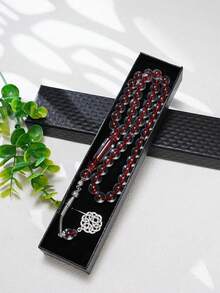 45颗透明亚克力念珠礼盒装，穆斯林祈祷念珠，中东念珠，日常使用 - 彩色 - 查看 6