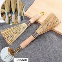1pc Natural Bamboo Pot Brush, Bamboo Pot Scrubber, Kitchen Cleaning Brush, Household Pot & Dish Brush - Multicolor - View 4