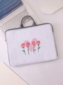 Valentine's Day Fun Pattern Printed Laptop Bag, Computer Fabric Protective Cover Accessories, Soft Laptop Bag, Soft Laptop Cover, Laptop Protective Cover, Tablet Leather Bag, Laptop Zipper Cover, Campus, Business And Office Gift Selection, School Portable Digital Storage Bag, Study Supplies, School Discount Store - Multicolor - View 8