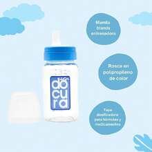 - Biberón Entrenador Para Bebé +6 Meses – Boca Ancha de Silicón Líquido Grado FDA, Anticólicos y Antiderrames, Libre de BPA – 9 oz / 260 ml – Azul,40870386 - Beis - Ver 6