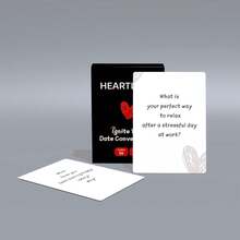 50张成人（18岁以上）对话开场卡，浪漫约会之夜游戏，情侣周年纪念日和情人节礼物，激发有意义的对话和趣味问题 - 黑色 - 查看 3