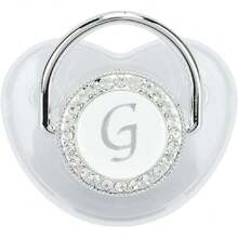 Chupete de bebé de Silicona, Chupete de bebé sin Costuras y Ergonómico Saludable y  para Bebés de 6 a 18 Meses (Letra G),40909129 - Dorado - Ver 1