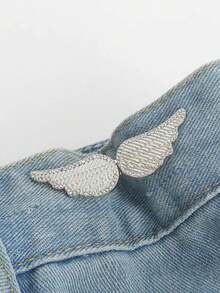 1 Pair/2 Pairs Waist Shaping Wing Buckle, With Detachable No-Drill No-Sew Buckle, Suitable For Jeans - Detachable Waist Belt Tightener - Multicolor - View 14