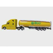 trailer escala 1:87 largo 21 cm ancho 3 cm alto 4.5 cm - Amarillo - Ver 4