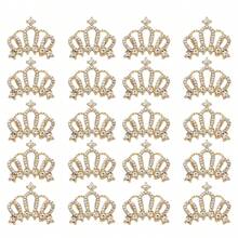 10/20个迷你皇冠，可用于手工制作、水钻装饰、皇冠装饰、水钻吊坠，适用于珠宝制作、服装、派对装饰 - 皇冠 - 查看 13