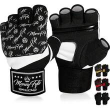 Guantes de boxeo de gel rápidos para debajo de boxeo, kickboxing MMA Muay Thai, puño, nudillos, muñequera, guantes interiores de protección para las manos, hombres, mujeres, niños - Negro/Blanco - Ver 9