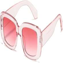 1pcNew 2026kimorn Rectangular Sunglasses For Men And Women Fashion Retro Fashion Sunglasses 90s Retro UV 400 Protective Square Frame K1200 - Black Frame Grey Lens+ Frame Grey Lens - View 18