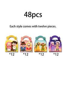 48 pièces/24 pièces/16 pièces/12 pièces/6 pièces/2 pièces Coffret cadeau Ramadan. Sacs à collation portables, fabriqués à partir de motifs de bandes dessinées vibrantes et de matériaux en carton robuste, convenant comme cadeaux pendant le Ramadan, pouvant également être utilisés pour ranger les faveurs de fête, décorer les vacances et comme fournitures pour événements. Ce sac de rangement polyvalent pour collations et petits cadeaux est doté d'une poignée facile à saisir. - Multicolore - Voir 13