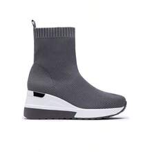 Slip-on-sneakers för kvinnor - Grå - Visa 3