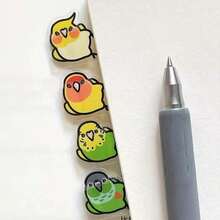 20张小鸟贴纸，索引贴纸，可爱鹦鹉小索引贴纸，装饰贴纸书签 - 彩色 - 查看 8