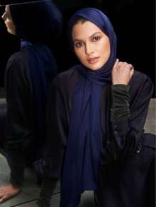 Luxury Silk Shawl Solid Scarf For Women Satin Fashion Wraps Neckerchief Female Hair Bands Headband Bandana - Multicolor - View 2