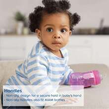 Taza de entrenamiento, vasos de entrenamiento para bebés con asas, niño, 8 onzas, 1 unidad,40870419 - Azul Marino - Ver 5