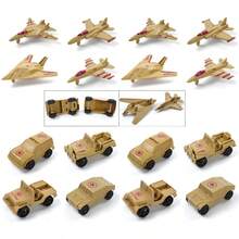 War Toy Mini Soldier Toy Model Military Vehicle Tank Airplane Sandbag Fortress Battle Scene Playset, Christmas Gift, Birthday Gift