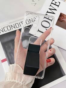 1pc Transparent TPU Shockproof Phone Case With Kickstand, Compatible With IPhone 15/15 Pro/15 Plus/15 Pro Max, 16/16 Pro/16 Plus/16 Pro Max, 17/17 Pro/17 Pro Max, Galaxy S23 Ultra/A14/A24, Android Phones Redmi Note 12 Pro, Pixel 8/8 Pro - Multicolor - View 5