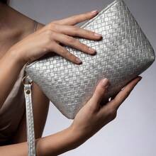 2026年春季新款女士奢华精致手提包，时尚百搭。 - 銀色 - 查看 11