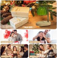 Candle Warmer Lamp With Timer & Dimmer, Height Adjustable Electric Candle Wax Warmer For Any Size Jar Candles, Flame-Free Melting Tech, Birthday Gifts For Mom Women, Candle Lamp For Bedroom Home Decor - 綠色 - 查看 7