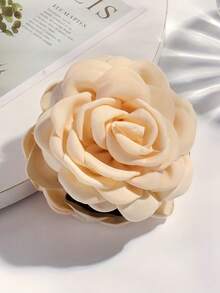 1个花朵造型优雅发夹，可固定在脑后，新款女士发夹，带多功能发爪。发夹，发卡，春夏假日配饰，情人节礼物，节日配饰，90年代假日必备搭配时尚眼镜，海滩度假装饰发饰。优雅爪夹假日必备发饰 - 多色 - 查看 21