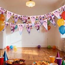 高品质韩流偶像主题挂旗，可定制风格，适用于舞台背景、派对装饰和粉丝见面会用品，轻便可重复使用的韩流主题装饰旗 - 彩色 - 查看 10