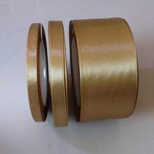25 Yards Nastro di raso color champagne, nastro di tessuto per cucito e artigianato, per confezioni regalo, bouquet floreali, decorazioni per matrimoni e feste - Beige - Visualizzare 12