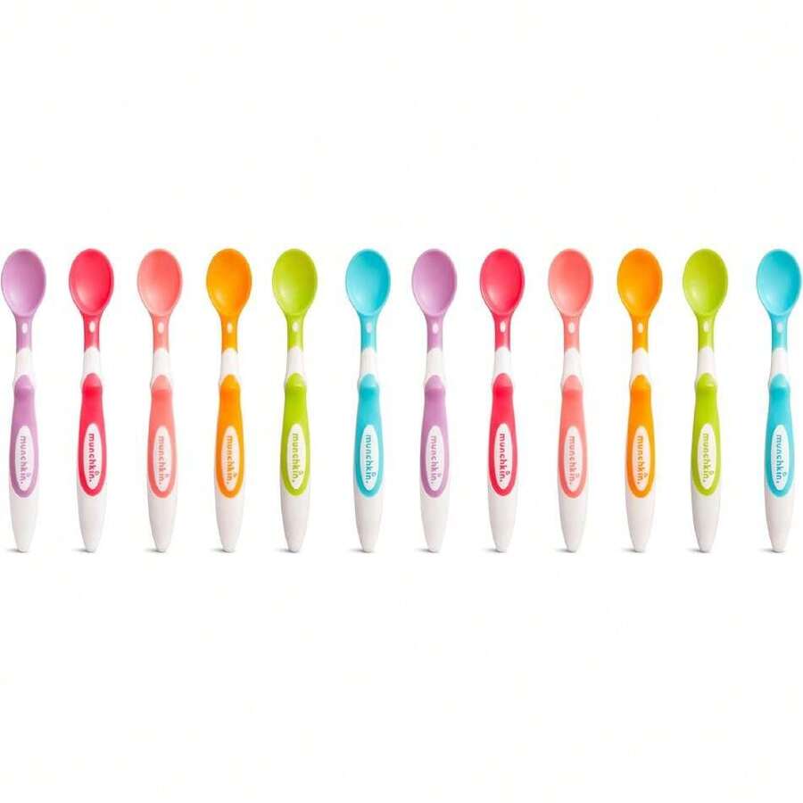 - Cucharas para bebés de Punta Suave, Colores Variados, 12 Unidades,40903840 - Multicolor - Ver 1