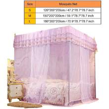 Cuatro Esquinas de Lujo con mosquitera Princesa de Encaje con Dosel mosquitero Cama Cortina con Dosel mosquitero con Dosel para Adultos y niñas niños(180 * 200 * 200),40870242 - Multicolor - Ver 5