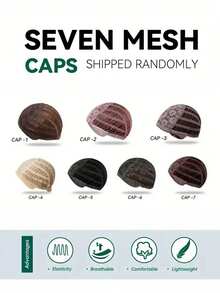 男士短卷假发 动漫角色扮演时尚日常假发 耐热合成纤维 蓬松柔软 造型假发（黑色和棕色可选） - 彩色 - 查看 7