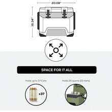 Heavy-Duty 25 Qt BMX Ice Chest Cooler With Cool Riser Technology - Oil Green - View 4