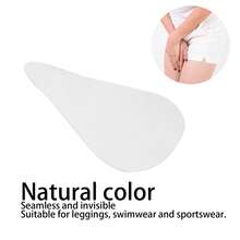 Compresas femeninas de silicona para trajes de baño, compresas femeninas tipo camello, productos lavables de silicona reutilizables, pieza única, talla grande. - Blanco - Ver 10
