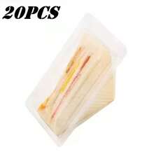 20/50pcs Sandwich Containers | PET Material, Transparent, Suitable For Freezing, Perfect For Storing Sandwiches, Sushi, Salads, Essential For Office, Picnic, Home Organization - Multicolor - View 13