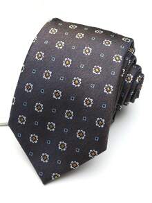 1pc Unisex Square Handmade Necktie, Suitable For Casual, Street, Daily, Party, Business, Wedding - Multicolor - View 3