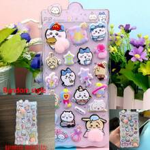 1pc Anime Cartoon 3D Stickers, Cute Animal Kitten Stickers, Reusable Waterproof Stickers, DIY Craft Stickers, Suitable For Laptops, Water Bottles, Notebooks, Cars, Luggage, Gift Wrapping, Party Decorations, Vinyl Stickers, School Supplies, Back-To-School Supplies.(Random Style) - Multicolor - View 11