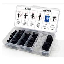 HE26 100pcs Universal Expansion Screw Clip Set For Automobiles Mudguards Leaf Plates Door Panel Clips C05 C20 C32 B01 D02 A16 Car Accessories - 110-KK - 查看 2