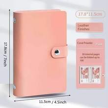 Ví đựng tiền PVC 100 ngăn, sổ tiết kiệm, vừa thẻ và tiền giấy kích thước 3.26"x6.3", thích hợp sử dụng tại nhà và khi đi du lịch. - Nhiều màu - Xem 9
