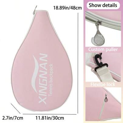 XINGNAN Bolsa de tenis multifuncional nueva para 2024, bolsa de raqueta de bádminton elegante para hombres y mujeres para deportes al aire libre