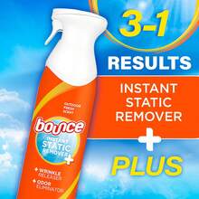 Bounce Anti Static Spray, 3 In 1 Instant Anti Static Spray & Instant Wrinkle Release, Odor Eliminator And Fabric Refresher Spray (9.7 Fl Oz, Pack Of 1) - 紅色 - 查看 5