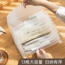 13-Slot Multifunctional PP File Folder With Labels, Simple And Organized - Ticket Organizer - View 1