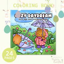 GDTME Un libro da colorare per un sogno ad occhi aperti confortevole, che raffigura la felice vita quotidiana di un piccolo orso, 24 pagine di simpatici e divertenti scarabocchi, ideale per il relax e il sollievo dallo stress. Questo è un regalo perfetto per gli appassionati di colorazione in occasione di compleanni, San Valentino, Pasqua, ritorno a scuola, Festa della Donna e come articoli di cartoleria/forniture per ufficio. - Multicolore - Visualizzare 3