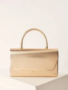 Glitter Clutch Bag For Evening Party & Ball With Noble Fashionable Women's Handbag Perfect For Lady, Woman, For Party Girl Perfect For Party, Wedding, Prom, Dinner/Banquet,Best Gift For Women Mom Teacher Friend - Gold - View 2