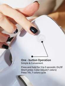 7-In-1 Facial Care Beauty Device, 7-Color LED Facial Care Tool, Automatic Cycling Facial Care Instrument, 7 Working Modes, Designed For Facial Beauty, Built-In 400mAh Rechargeable Battery, Fragrance-Free Portable + Adjustable Elastic Band, Suitable For Home And Travel, Perfect Gift For Mother And Friends - Multicolor - View 9