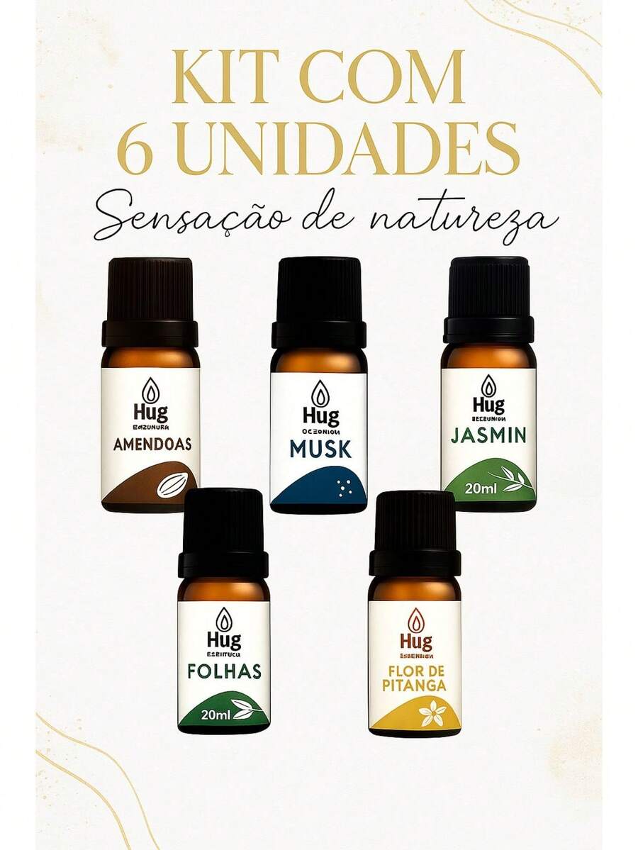 20ml Aromatherapy Essential Oil Kit | For Humidifiers, Room Diffusers And Water-Soluble Air Fresheners - 套裝包含6個 - 查看 1