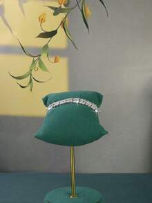 Conjunto de joias de luxo em estilo real com design geométrico em formato de V, composto por 5 peças: colar, pulseira, brincos e anel. Ideal para uso diário, casamentos e como presente de aniversário de casamento (acompanha caixa de presente dourada). - Terno de noiva geométrico em formato de V - Ver 7