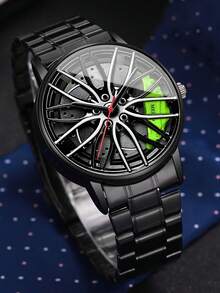 Men's Steel Band Elegant Quartz Watch, Business Style High-End Men's Watch - Multicolor - View 3