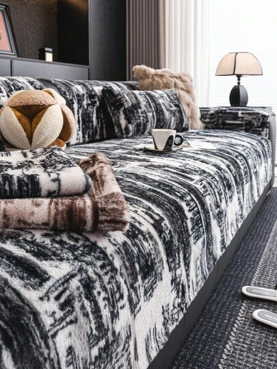 1pc Rabbit Shaped Thick Sofa Cushion, New Luxury Sofa Pad Cover, Machine Washable, Pet Friendly, Suitable For Bedroom And Living Room Decor