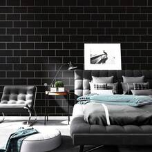 1 Roll Glossy Black Removable Vinyl Contact Paper, Easy To Install For Bedroom, Kitchen, Living Room, Dorm, Backsplash, Cabinet, Desk, Home Decor DIY Wall Sticker, 45CM*100CM/300CM/500CM - Black - View 7