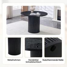 Mesas de comedor - Negro + MDF + Metal - Ver 10